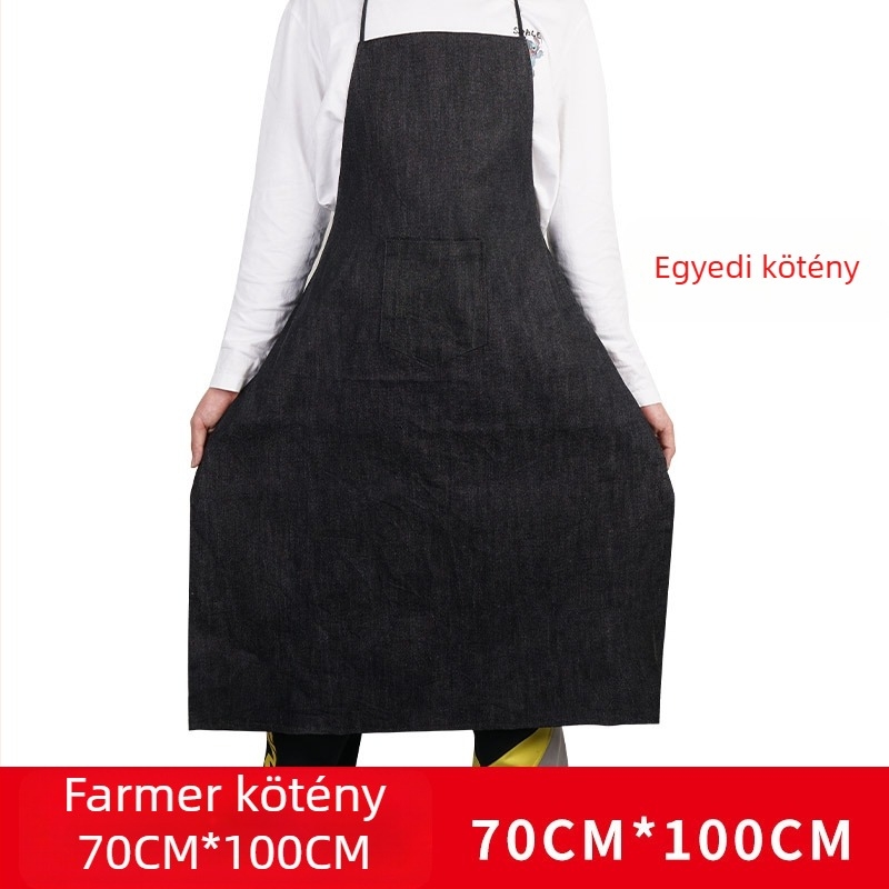 Denim hegesztő kötény, uniszex, derékhoz viselt munkahegesztő, vastag és kopásálló, méretek: 90×60 cm, 100×70 cm, 110×75 cm