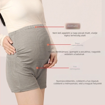 Sugárvédelmi terhességi öltözet Bellyband-del és belső rövidnadrággal, irodai használatra, telefon és számítógép védelem