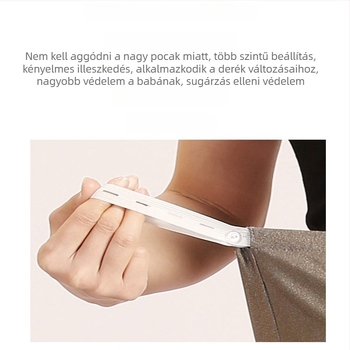 Sugárvédelmi terhességi öltözet Bellyband-del és belső rövidnadrággal, irodai használatra, telefon és számítógép védelem