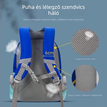 Hátizsák gyerekeknek, poliészter anyag, virágos minta, aranyos stílus, légpárnás vállpántok, általános iskolás diákok számára