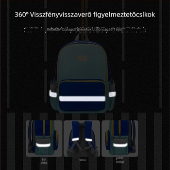 Hátizsák gyerekeknek, poliészter anyag, virágos minta, aranyos stílus, légpárnás vállpántok, általános iskolás diákok számára