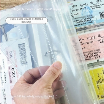 Jegy- és fotógyűjtő album - kristályos fotóalbum stílus, bőrborítású fedél, kötés: más, márka Unique, rendeltetési cél: gyermekek fotóalbum