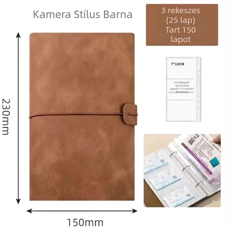 Jegy- és fotógyűjtő album - kristályos fotóalbum stílus, bőrborítású fedél, kötés: más, márka Unique, rendeltetési cél: gyermekek fotóalbum