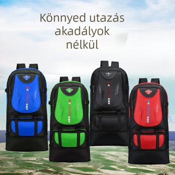 Utazó hátizsák nagy kapacitású 36–55 L, vízálló, 15 hüvelykes laptophoz illeszkedik, dupla vállpánt, poliészter bélés