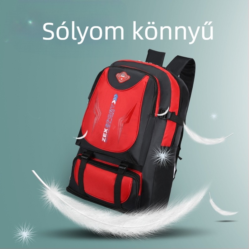 Utazó hátizsák nagy kapacitású 36–55 L, vízálló, 15 hüvelykes laptophoz illeszkedik, dupla vállpánt, poliészter bélés