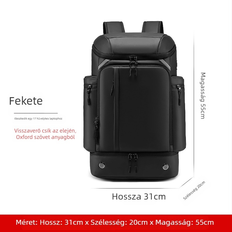 Outwalk kültéri hátizsák geometriás mintával, Oxford anyagból, férfiaknak, katonai stílusú túrahátizsák, kód 7716-1, légáteresztő és vízálló