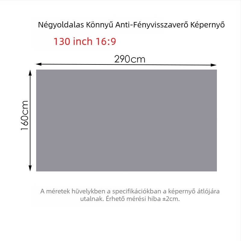 NICEFOUR SK1 Összecsukható, anti-glare vetítővászon, tömeg 100–820 g, jogosított magánmárka, látószög 0–40°