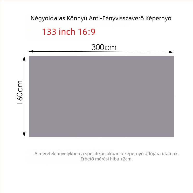 NICEFOUR SK1 Összecsukható, anti-glare vetítővászon, tömeg 100–820 g, jogosított magánmárka, látószög 0–40°
