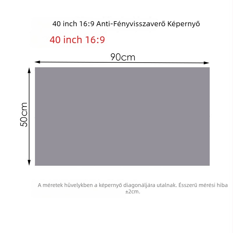 NICEFOUR SK1 Összecsukható, anti-glare vetítővászon, tömeg 100–820 g, jogosított magánmárka, látószög 0–40°
