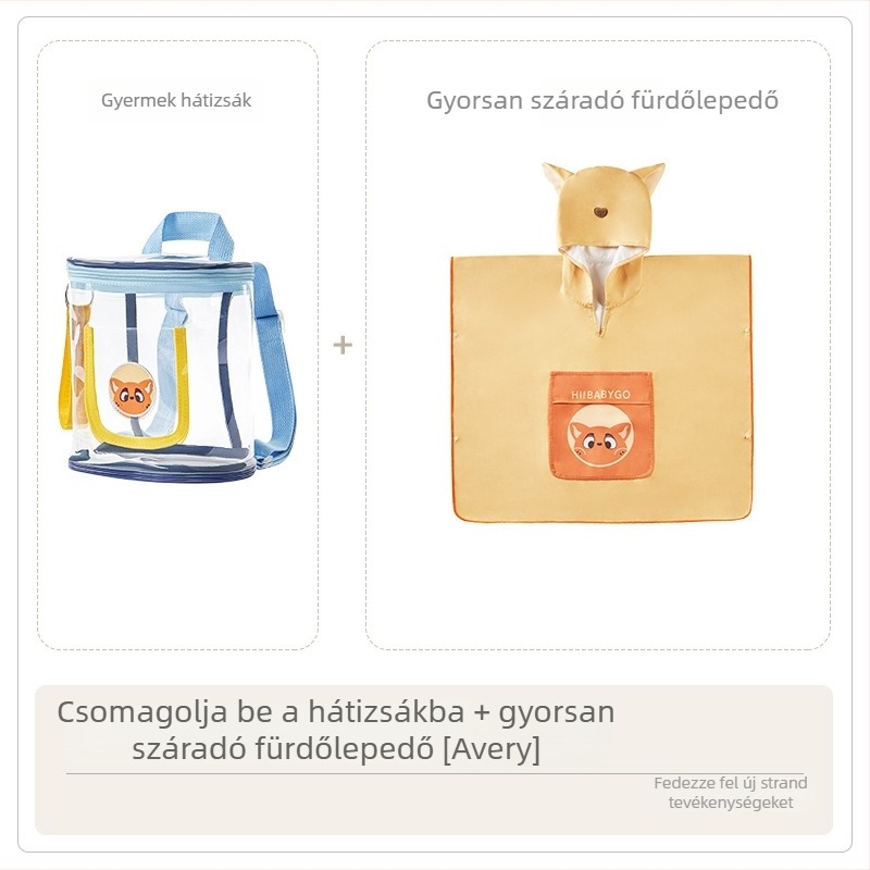 BabyGo Gyermek Hátizsák – Átlátszó PVC, Légáteresztő és vízálló, Állatmintás, Óvodás korosztálynak, Nyár 2024