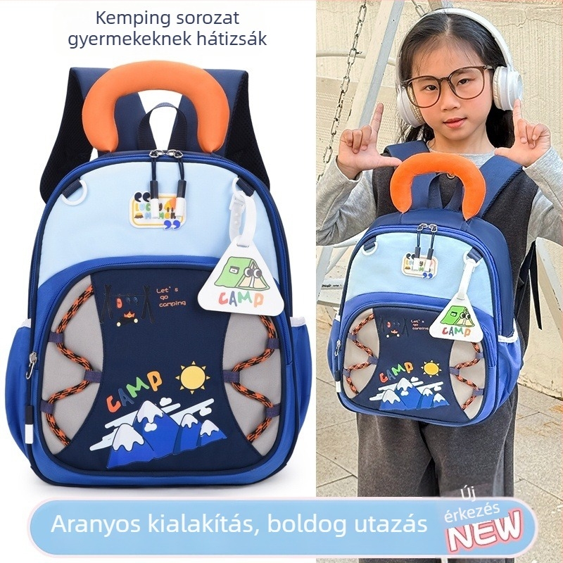 Óvodai hátizsák patchwork dizájnnal, lélegző, ultrakönnyű, kopásálló, összecsukható, anime mintával, görbült vállpántok