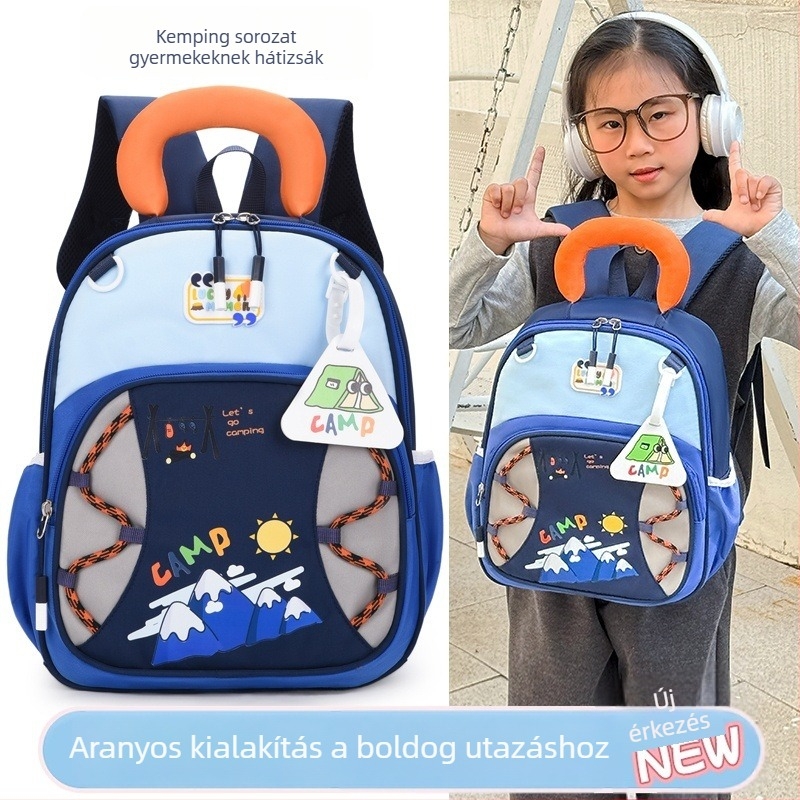 Óvodai hátizsák patchwork dizájnnal, lélegző, ultrakönnyű, kopásálló, összecsukható, anime mintával, görbült vállpántok