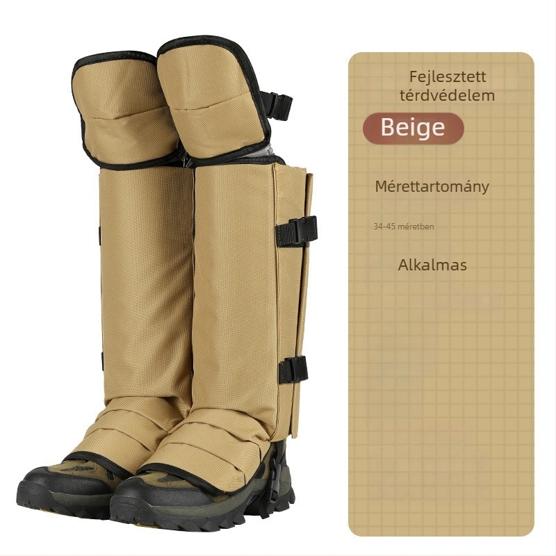 TPU cipőgaiter hosszú cső, uniszex, téli–ősz sivatagi túrákhoz