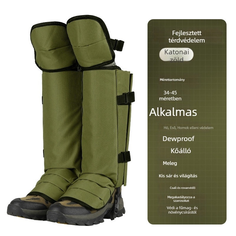 TPU cipőgaiter hosszú cső, uniszex, téli–ősz sivatagi túrákhoz
