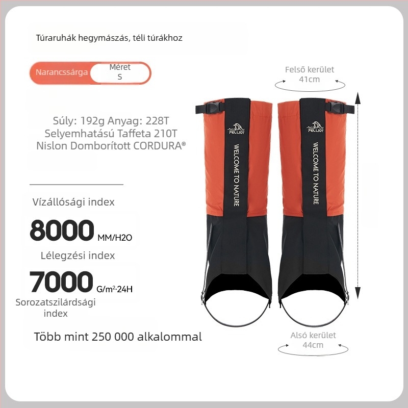 Cordura hógaiterek felnőtteknek – védelem a vádliban, hegymászás, túrázás és kemping, vízálló Taslan/Nylon