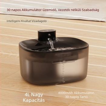 YXPET Vezeték nélküli, újratölthető vízadagoló macskáknak és kutyáknak szűrővel