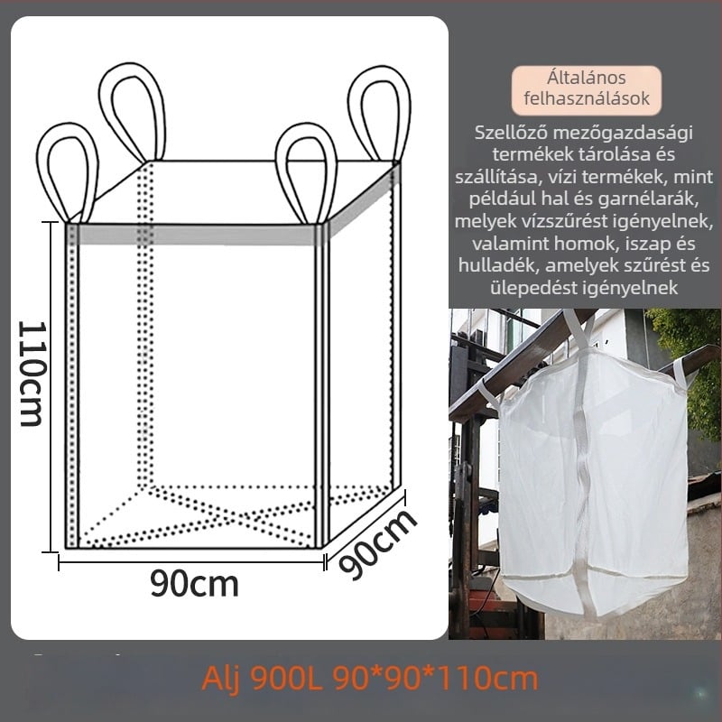 Szellőző tonzsák víz, garnéla, homok és iszap szállítására; négyszögletes forma; anyag: rendkívül tartós hálószövet; kapacitás: több méret; márka Kaixiu