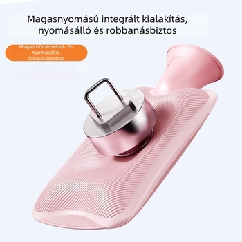 Plüss borítású PVC-ből készült vízzel töltött melegítő, 300 g, egész test melegítésére, kéz- és lábmelegítésre, ágyban melegen tartás