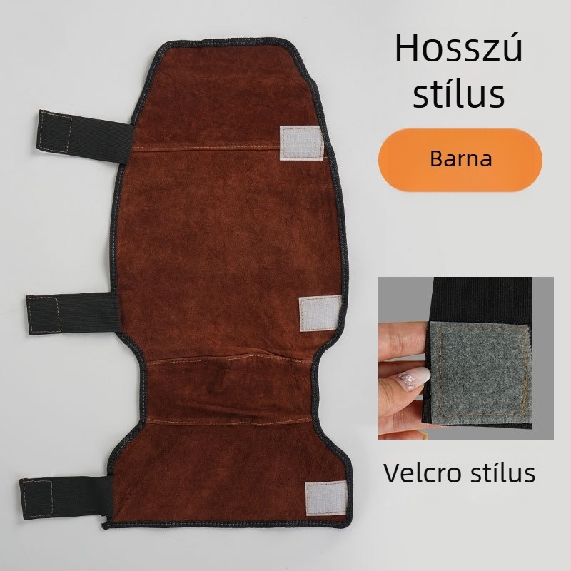 Hegesztő térdvédők marhabőrből, 400 g, hegesztéshez, vágáshoz, csiszoláshoz