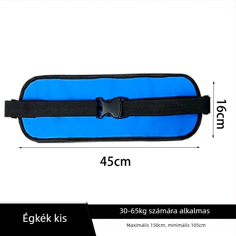 Kaixiu kerekesszékhez való biztonsági öv – poliészter öv és poliészter biztonsági kötél, 55 cm hosszú