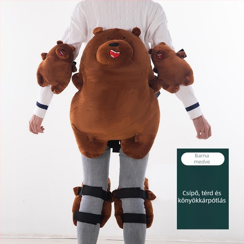 Síeléshez térdvédők – plüss, pamut töltés, gyerekeknek és felnőtteknek