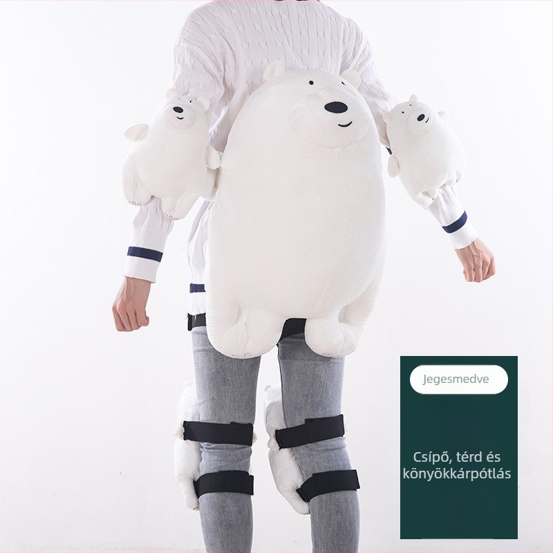 Síeléshez térdvédők – plüss, pamut töltés, gyerekeknek és felnőtteknek