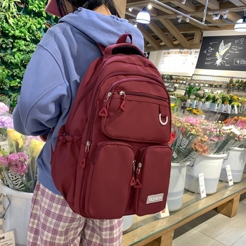Unisex hátizsák, városi minimalist stílus, Oxford anyagból, 20–35L kapacitás, gerincvédelem, görbült vállpántok