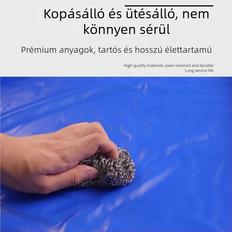 Kopásálló, vízálló kötény húsfeldolgozáshoz és vízi termékekhez, marha ín anyagból, 800 g, sav- és lúgálló
