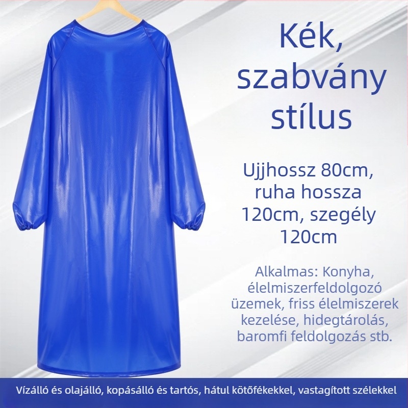 Kopásálló, vízálló kötény húsfeldolgozáshoz és vízi termékekhez, marha ín anyagból, 800 g, sav- és lúgálló