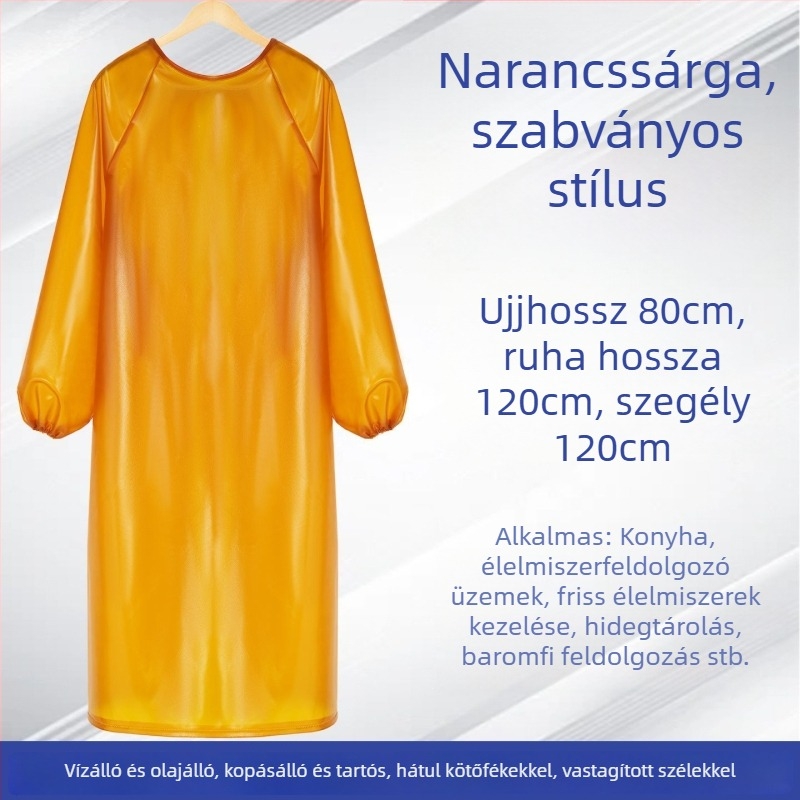 Kopásálló, vízálló kötény húsfeldolgozáshoz és vízi termékekhez, marha ín anyagból, 800 g, sav- és lúgálló