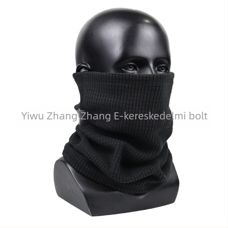 Kavntuve fleece béléses sapka kültéri tevékenységekhez – uniszex sisak-stílusú téli sapka síeléshez és hegymászáshoz, rácsos mintázat