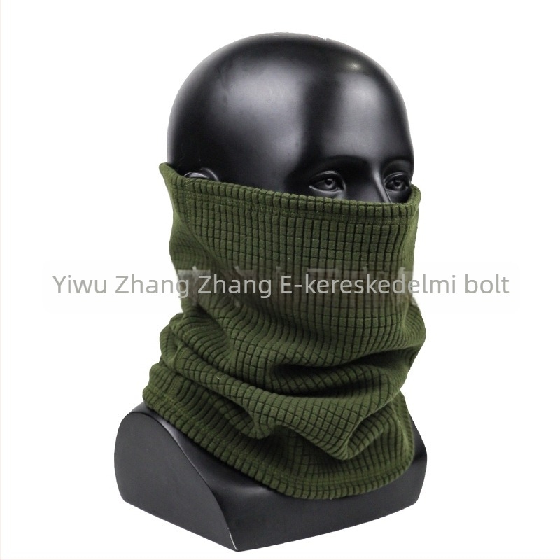 Kavntuve fleece béléses sapka kültéri tevékenységekhez – uniszex sisak-stílusú téli sapka síeléshez és hegymászáshoz, rácsos mintázat