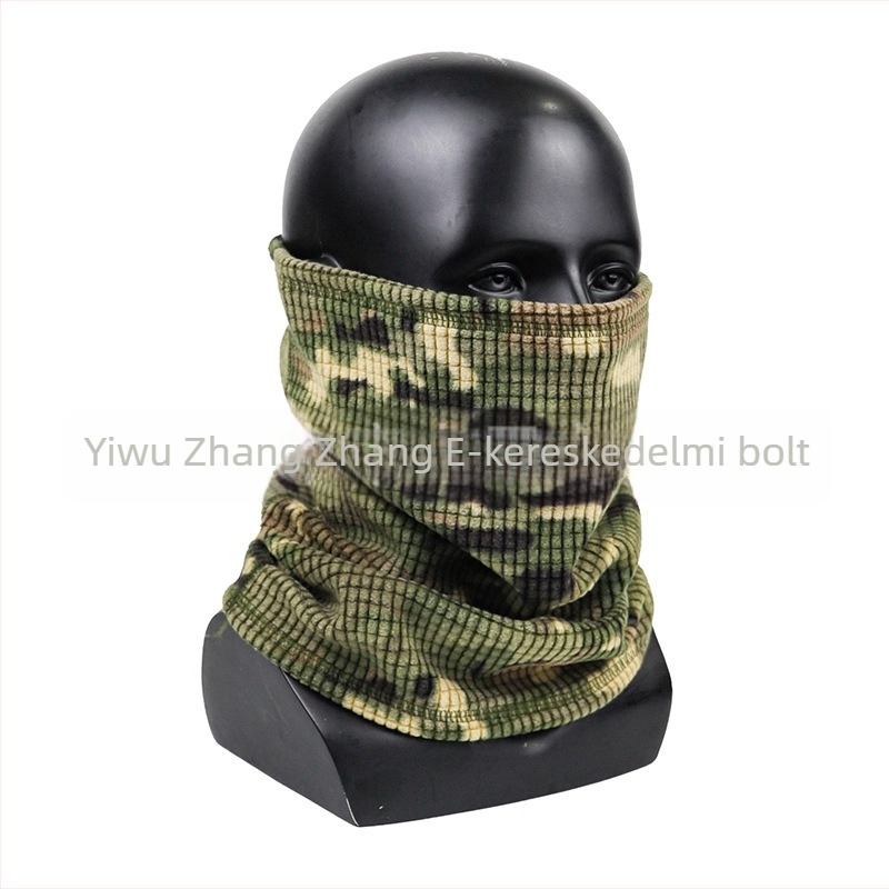 Kavntuve fleece béléses sapka kültéri tevékenységekhez – uniszex sisak-stílusú téli sapka síeléshez és hegymászáshoz, rácsos mintázat