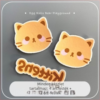 Téli sí arcvédő készlet, karikatúra állat design, pamut anyag, kültéri sporthoz