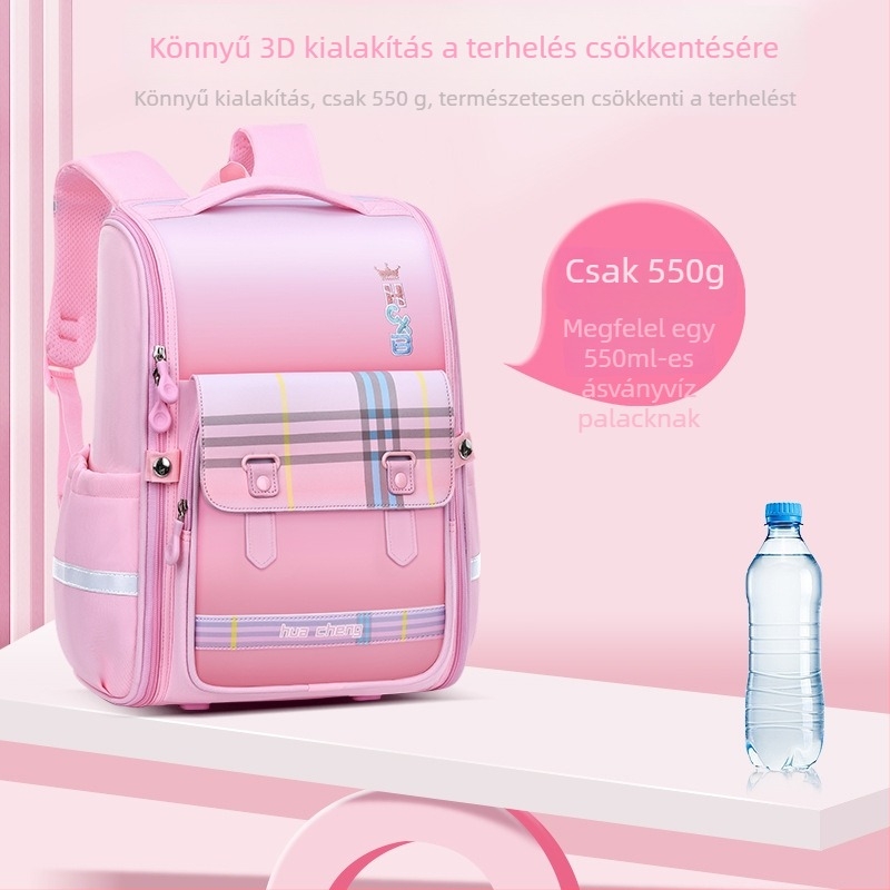 1–6. osztályos általános iskolai hátizsák – vízálló, ultra könnyű, terheléscsökkentő dizájn, gerincvédelem, vállpántokban léghangpárnák