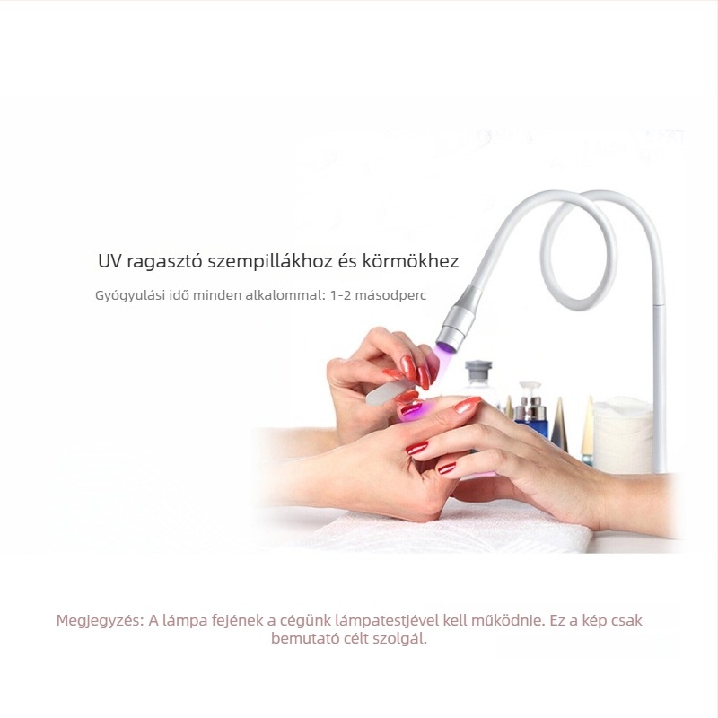 UV-lámpatartó, 009-es sorozat, állítható spotméret, szempillák és zselés körmök UV-kötéséhez, alumínium ház, JLONLI márka, 5V, 1A