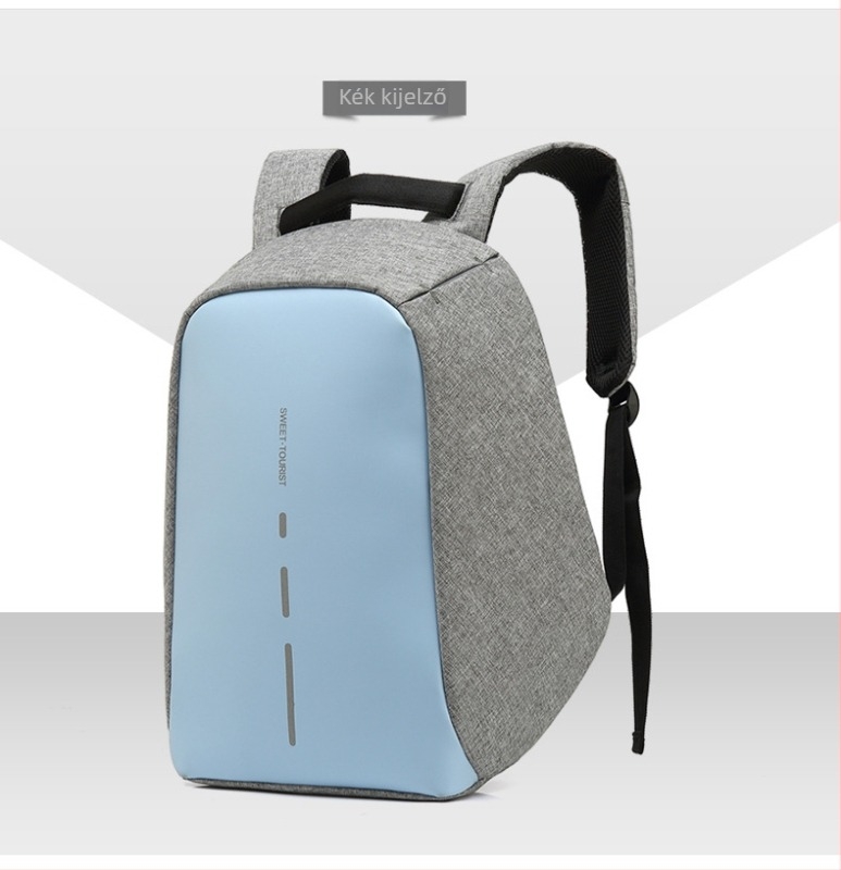 Anti-theft hátizsák 15,6 hüvelykes laptophoz, Oxford anyag, vízálló, ergonómikus hátrész, 20–35L, utca-stílusú üzleti hátizsák