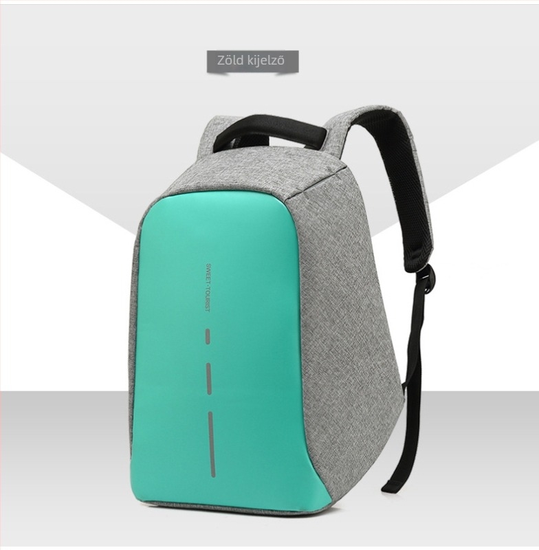 Anti-theft hátizsák 15,6 hüvelykes laptophoz, Oxford anyag, vízálló, ergonómikus hátrész, 20–35L, utca-stílusú üzleti hátizsák