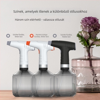 Elektromos permetező fertőtlenítéshez és öntözéshez, műanyag kivitel, finom köd, 1 L kapacitás