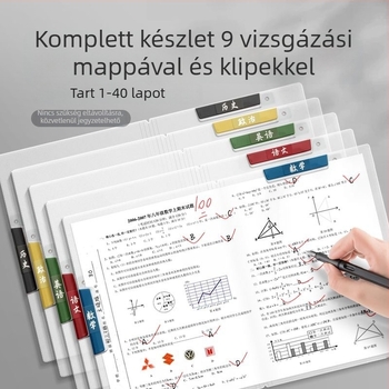 Kuai liwen 4901 Kettős húzórúd tesztpapír tartó, forgó klip, PP, A4/A3