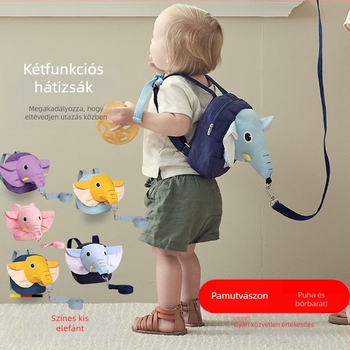 Gyermekeknek szánt anti-elvesztés hátizsák húzókötéllel és többfunkciós biztonsági zárral – nem importált, 100 darabos csomag
