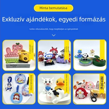 Szilikon érmetáska anime mintával, uniszex mindennapi használatra, érme tárolására