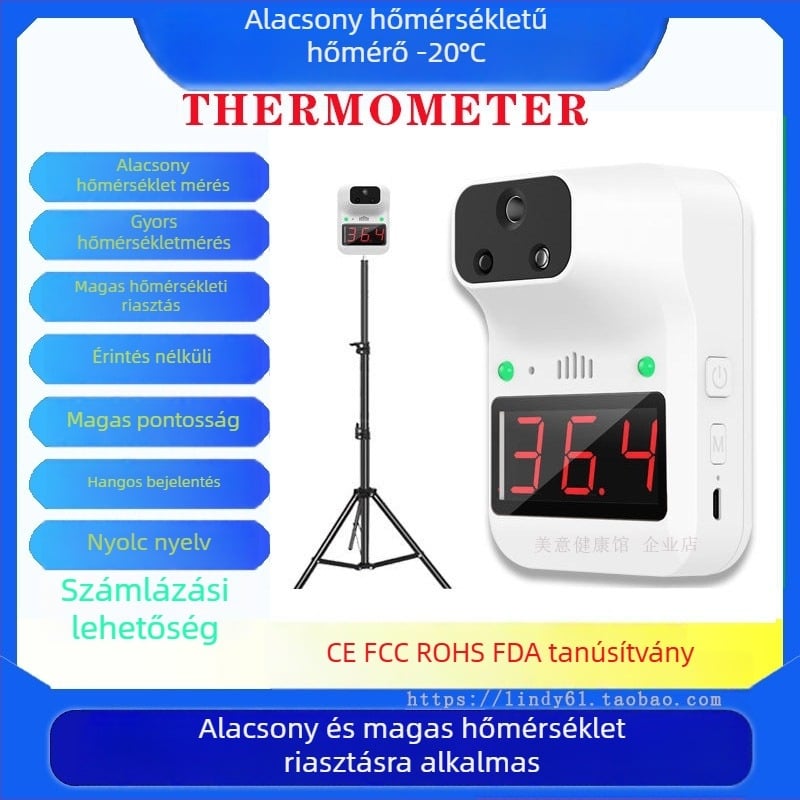 Infravörös érintésmentes hőmérő K3+ / K3X, teljesen automatikus, testhőmérséklet-mérés alacsony hőmérsékleten
