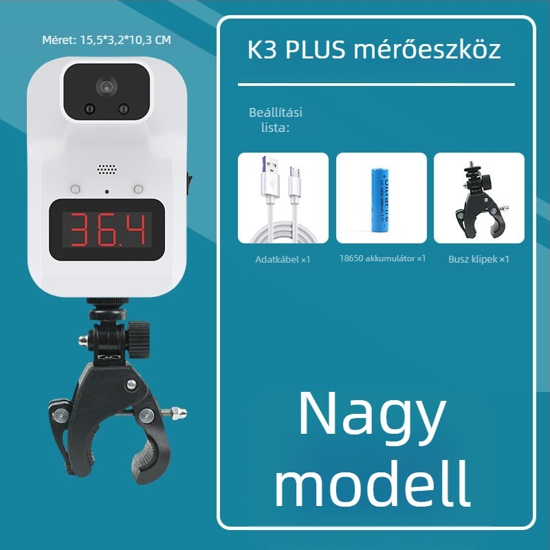 Infravörös érintésmentes hőmérő K3+ / K3X, teljesen automatikus, testhőmérséklet-mérés alacsony hőmérsékleten