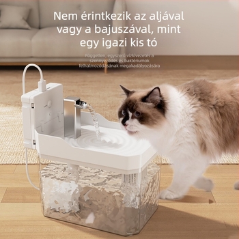 Csendes itató háziállatoknak — automata vízfolyású itató macskáknak és kutyáknak