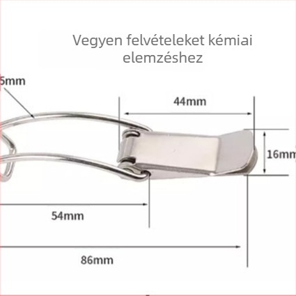 Flat Mouth Lock flight cases-hez – rozsdamentes acél rugós zár | Modellek M111–M115 | Márka Magnesium Xun