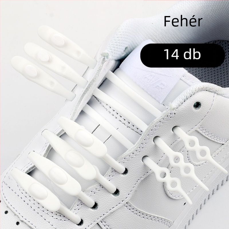 Slip-On cipőkhöz fűzőkapocs, szilikonrugalmas, uniszex, textile cipőkhöz, tavasz
