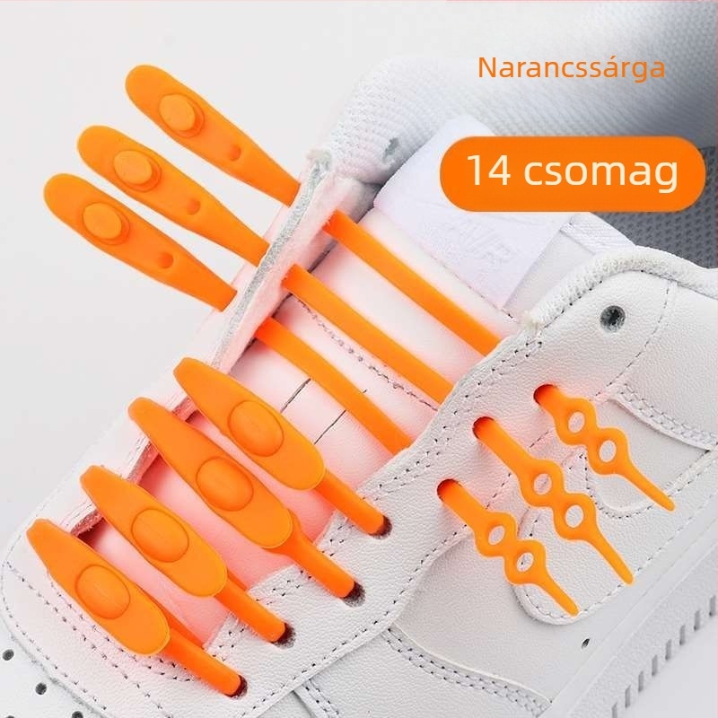 Slip-On cipőkhöz fűzőkapocs, szilikonrugalmas, uniszex, textile cipőkhöz, tavasz