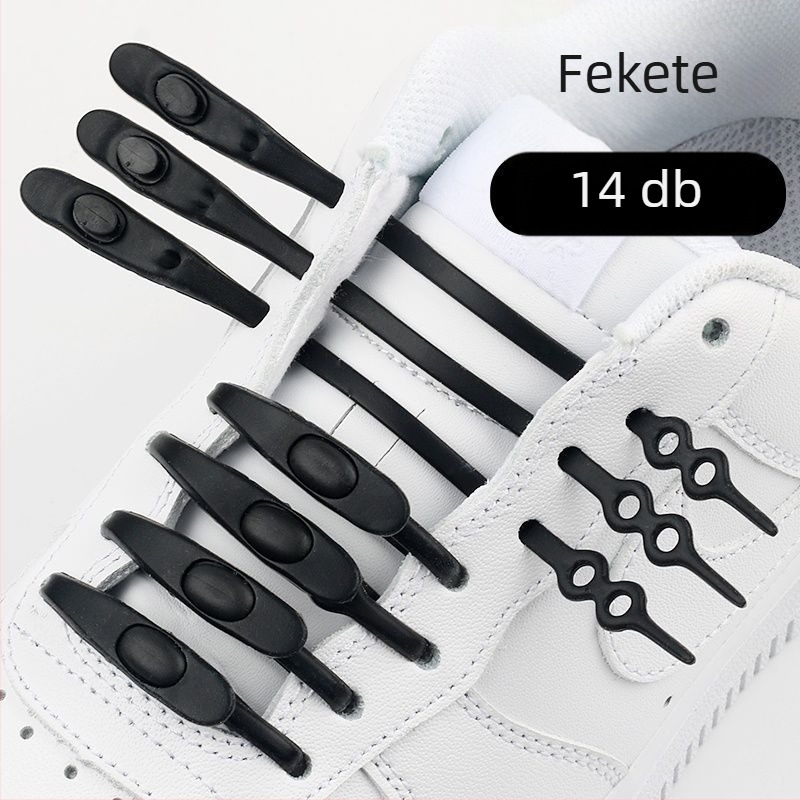 Slip-On cipőkhöz fűzőkapocs, szilikonrugalmas, uniszex, textile cipőkhöz, tavasz