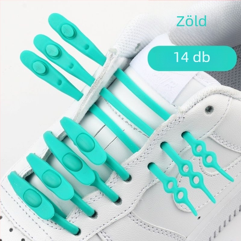 Slip-On cipőkhöz fűzőkapocs, szilikonrugalmas, uniszex, textile cipőkhöz, tavasz